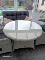 Mooie rotan salon, Tuin en Terras, Tuinsets en Loungesets, Ophalen, 4 zitplaatsen, Rotan, Zo goed als nieuw