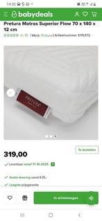 Matras peuterbed 140x70 nieuwstaat, Ophalen, Zo goed als nieuw, Matras