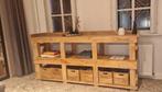 Mango houten open kast/werkbank, Huis en Inrichting, Ophalen of Verzenden, Landelijk