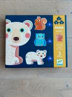 DJECO Primo Puzzle Dans La Forêt 9-12-16 pcs, Kinderen en Baby's, Speelgoed | Kinderpuzzels, Zo goed als nieuw, 2 tot 4 jaar
