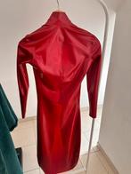 Latex lange jurk met rits. Maat S, Ophalen of Verzenden, Zo goed als nieuw, Maat 36 (S), Rood