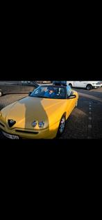 Nog zeer mooie Alfa Romeo Spider 1.8 van 1999  rijdt perfect, Voorwielaandrijving, Stof, Zwart, Cabriolet