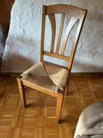 Set de 2 chaises en chêne et rotin - Négociable, Ophalen, Gebruikt, Twee, Bruin