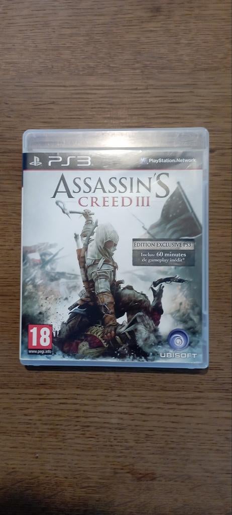 Jeux assassin Creed 3 ps3 édition exclusive, Enlèvement ou Envoi