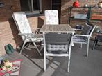 Terrasset, Ophalen, 4 zitplaatsen, Aluminium, Zo goed als nieuw