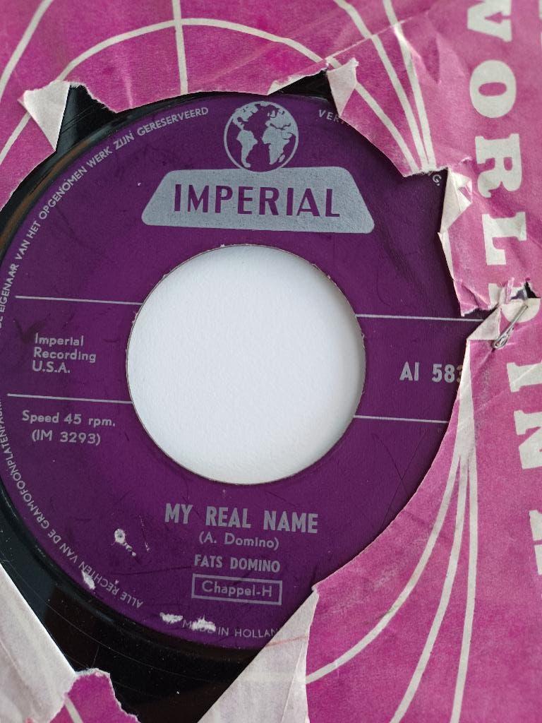 R&B 45: Fats Domino – My Real Name / My Heart Is Bleeding, CD & DVD, Vinyles Singles, Utilisé, Single, 1960 - 1969, R&B et Soul