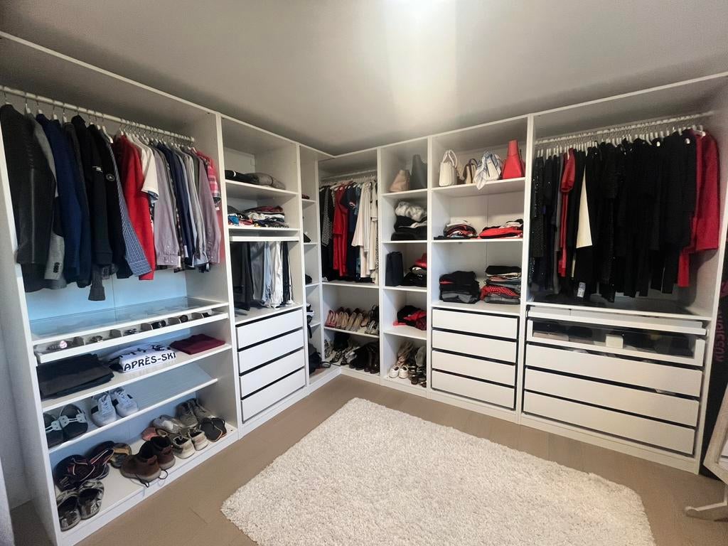 Moderne witte hoekdressing in perfecte staat, Ophalen, Zo goed als nieuw, 200 cm of meer, Modern