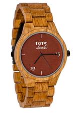 KOOPJE! HOUTEN HORLOGE FINE COTTON MADDER! 💯%NIEUW!, Ophalen of Verzenden, Nieuw