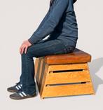 Vintage plint/vintage turntoestel als zitbank, Ophalen, Gebruikt, 100 tot 125 cm, Industrieel