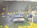 Loungeset 🌿🌸 Tuinset, Tuin en Terras, Ophalen, 4 zitplaatsen, Kunststof, Gebruikt