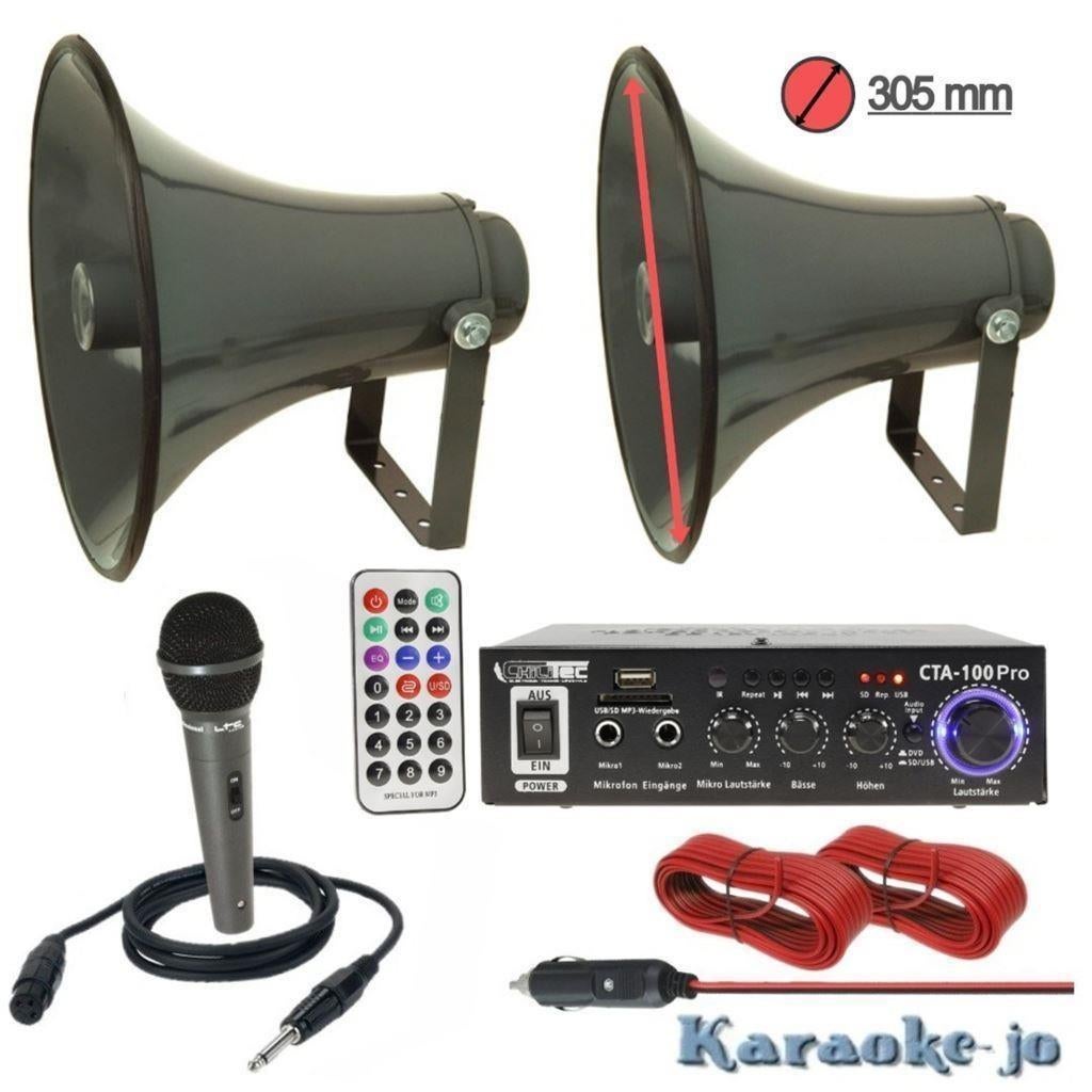 Plug & Play 12v of 220v PA omroep installatie MZ-P108, Auto diversen, Autospeakers, Nieuw, Ophalen of Verzenden