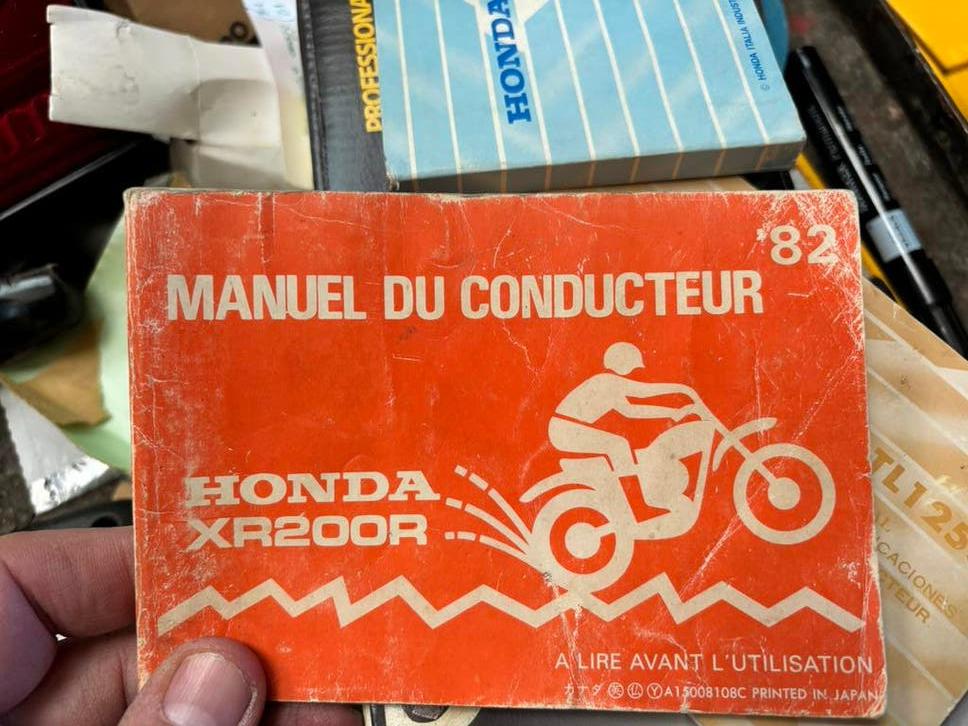 Owner’s manual Honda XR200, Ophalen of Verzenden, Honda