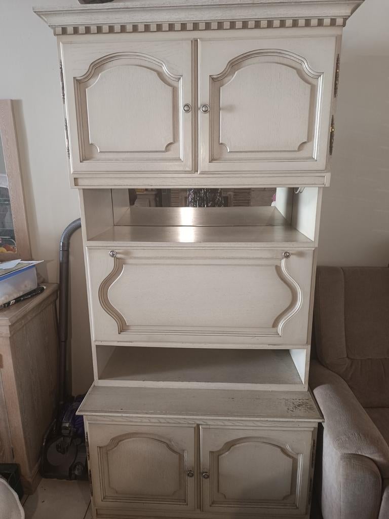 Kast met minibar - 205x95 cm - goede staat, Antiek en Kunst, Ophalen