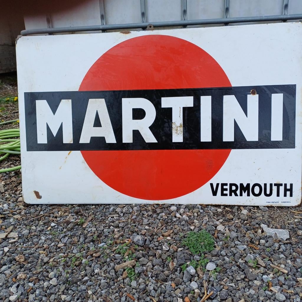 Plaque émaillée MARTINI  109 x 66, Collections, Marques & Objets publicitaires, Enlèvement