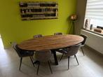 Table salle a manger + chaises, Maison & Meubles, Tables | Tables à manger, Comme neuf, 100 à 150 cm, Enlèvement, Ovale