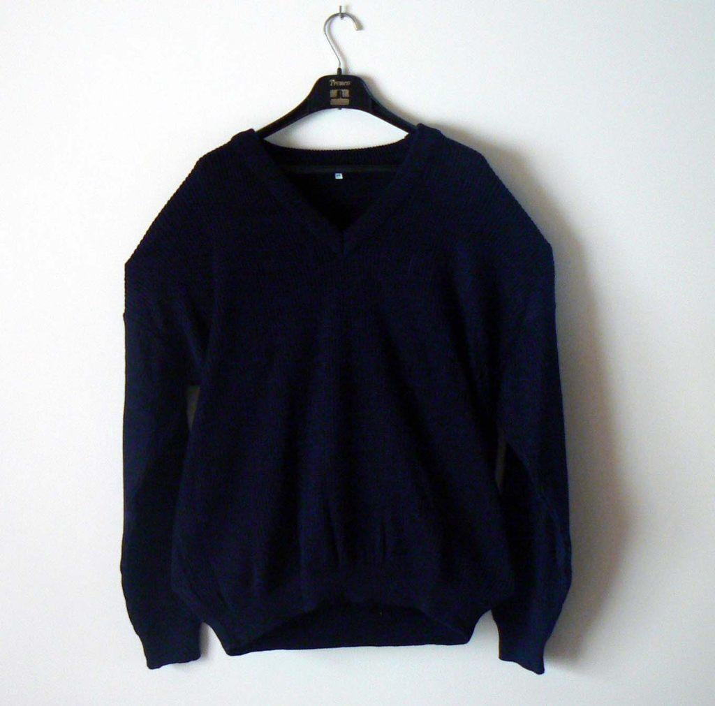 Herentrui met V hals, Ophalen of Verzenden, Nieuw, Maat 52/54 (L), Blauw