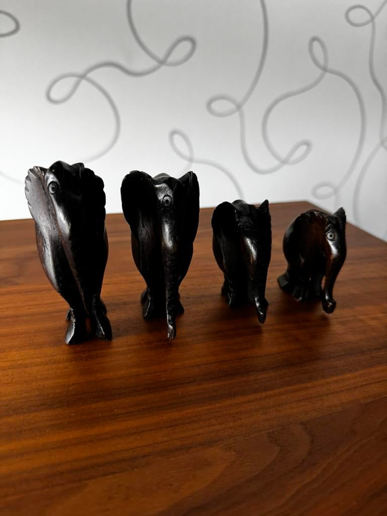 Houten olifanten, Enlèvement, Comme neuf, Animal