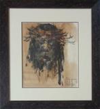 ROGER VAN BELLEGHEM / CHRISTUS / ORIGINEEL WERK / 77x71cm, Enlèvement