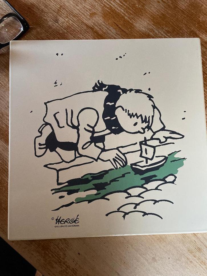 Plaque émaillée Hergé - Flupke - édition limitée, Collections, Collections Autre, Comme neuf, Enlèvement