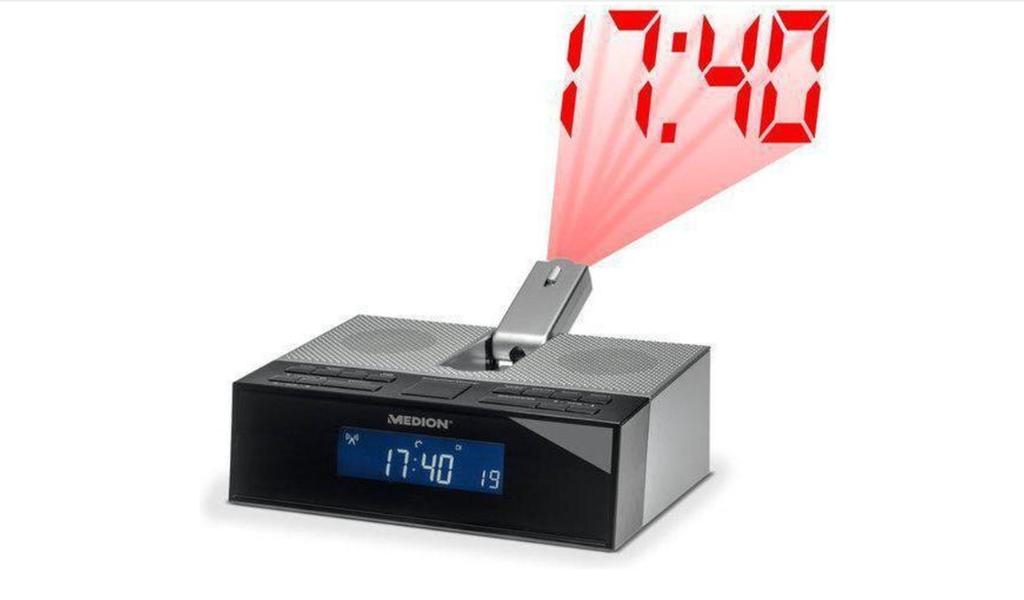 Medion Life E66245 Wekradio / Wekkerradio met Projectie, Ophalen of Verzenden, Zo goed als nieuw, Digitaal