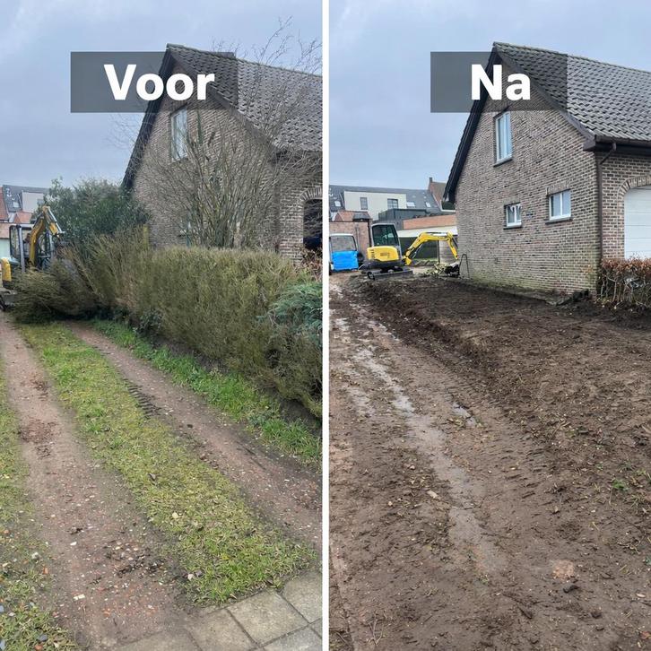 Afbraakwerken & grondwerken met graafkraan regio brecht, Tuin en Terras, Overige Tuin en Terras, Ophalen