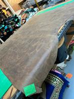 2 licht bruin splits cryzz tuigleer lappen 1.3 mm dik soepel, Enlèvement ou Envoi, Comme neuf, Brun