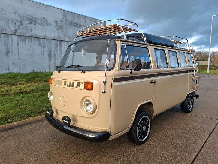 Volkswagen T2 camper, Autos, Volkswagen, Entreprise, Transporter, Essence, Euro 1, Boîte manuelle, Beige, Enlèvement