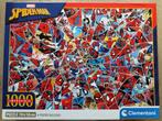 Puzzel - Clementoni 1000 - Marvel, Impossible, Spider-Man, Envoi, 500 à 1500 pièces, Comme neuf, Puzzle