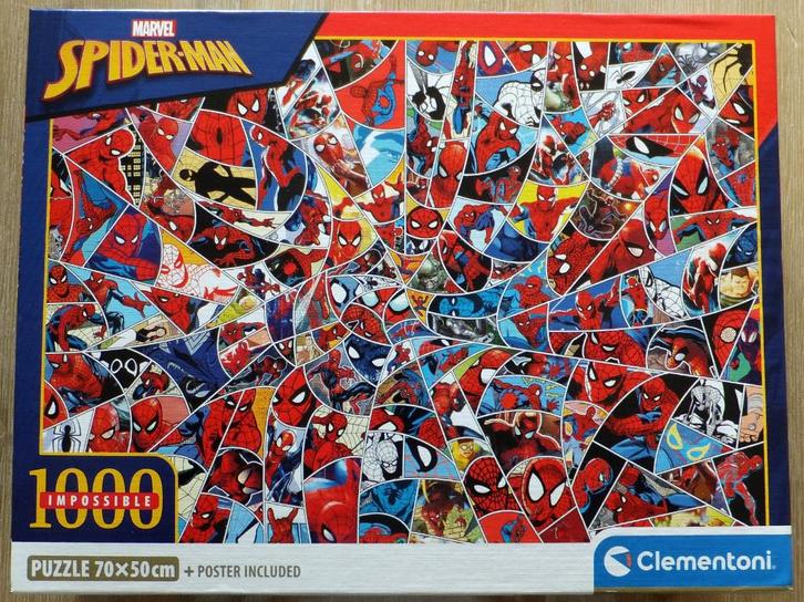 Puzzel - Clementoni 1000 - Marvel, Impossible, Spider-Man, Hobby & Loisirs créatifs, Sport cérébral & Puzzles, Comme neuf, Puzzle
