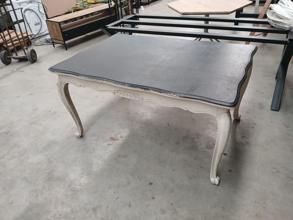 Antieke Louis XV eettafel met uittrekbladen, Ophalen, Gebruikt, 200 cm of meer, 50 tot 100 cm