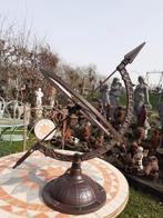 GRAND CADRAN SOLAIRE EN FONTE PATINEE, Jardin & Terrasse, Enlèvement, Neuf