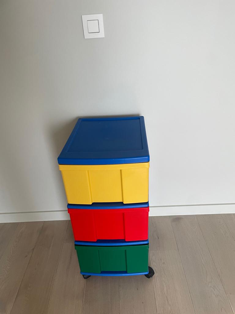 ladekast kunststof, Huis en Inrichting, Ophalen, Gebruikt, 3 of 4 laden, Minder dan 100 cm