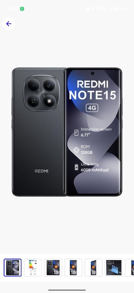 Xiaomi note 15, Télécoms, Téléphonie mobile | Housses, Coques & Façades | Marques Autre, Enlèvement, Neuf, Autres types