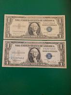 2x 1 dollar USA set 1935 en 1957 jaar, Postzegels en Munten, Bankbiljetten | Amerika, Ophalen of Verzenden, Noord-Amerika, Setje