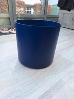 Grand pot de fleurs d'intérieur (bleu foncé), 40 à 70 cm, 25 à 40 cm, Rond, Synthétique