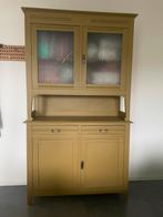 Vintage / brocante buffetkast, Ophalen, Gebruikt, Glas