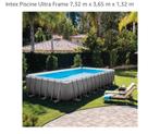 Piscine intex 732x366x132cm + pompe, Jardin & Terrasse, Piscines, 300 cm ou plus, Comme neuf, Enlèvement, Rectangulaire