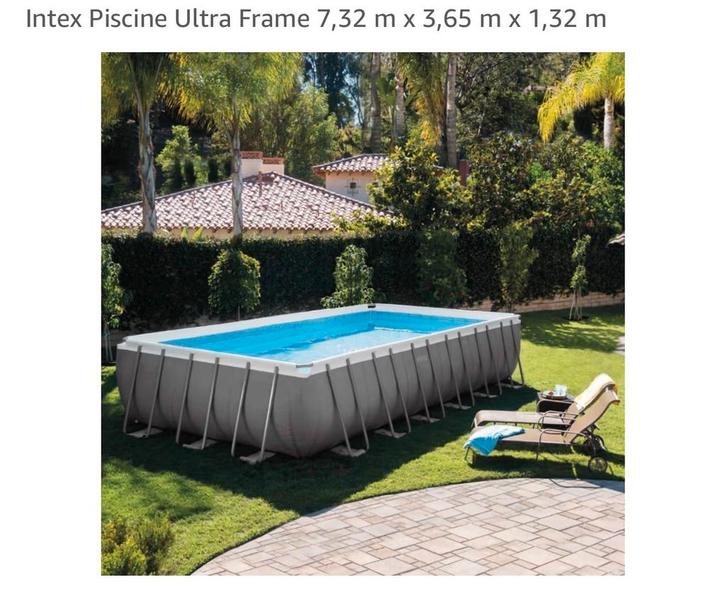 Piscine intex 732x366x132cm + pompe, Jardin & Terrasse, Piscines, Comme neuf, Piscines hors sol, 120 cm ou plus, 400 cm ou plus