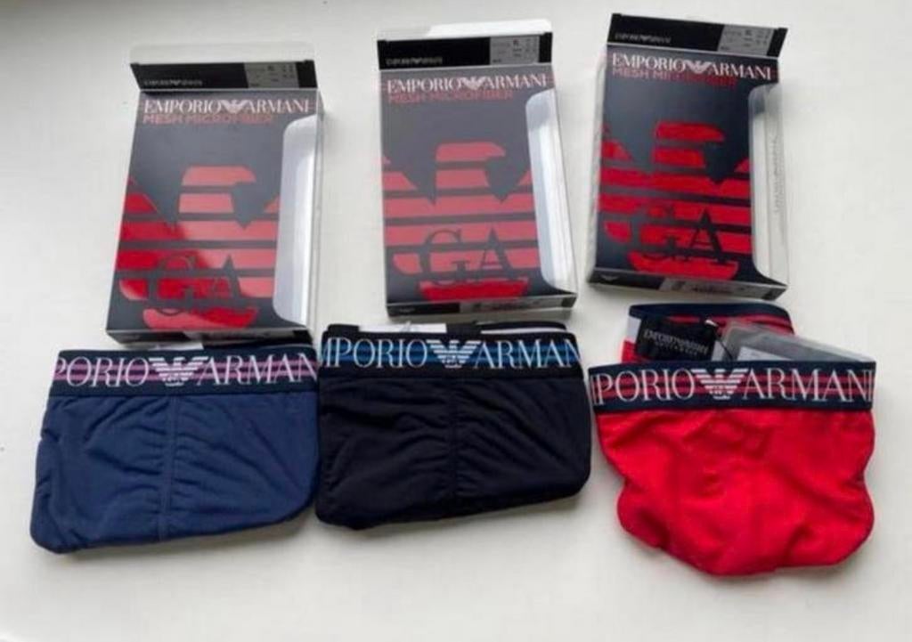 Emporio Armani Microfiber Mesh String men, Verzenden, Overige kleuren, Slip