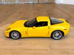 Chevrolet Corvette C6 Z06 geel 1:18 Hot Wheels zeldzaam zgan, Enlèvement ou Envoi, Comme neuf, Voiture, Hot Wheels