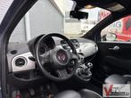 Fiat 500 0.9 TwinAir | Leder | Airco |, Auto's, Fiat, Zwart, Blauw, Bedrijf, Handgeschakeld