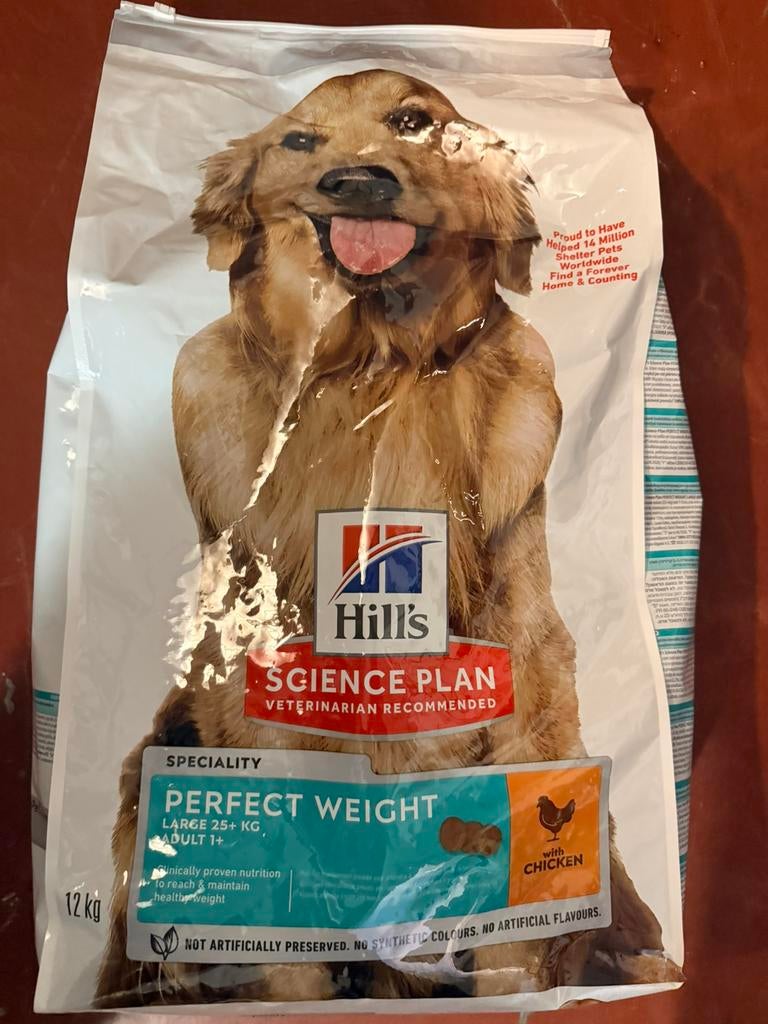 Hills perfect weight hondenbrokken 18kg, Dieren en Toebehoren, Dierenvoeding, Ophalen of Verzenden, Hond