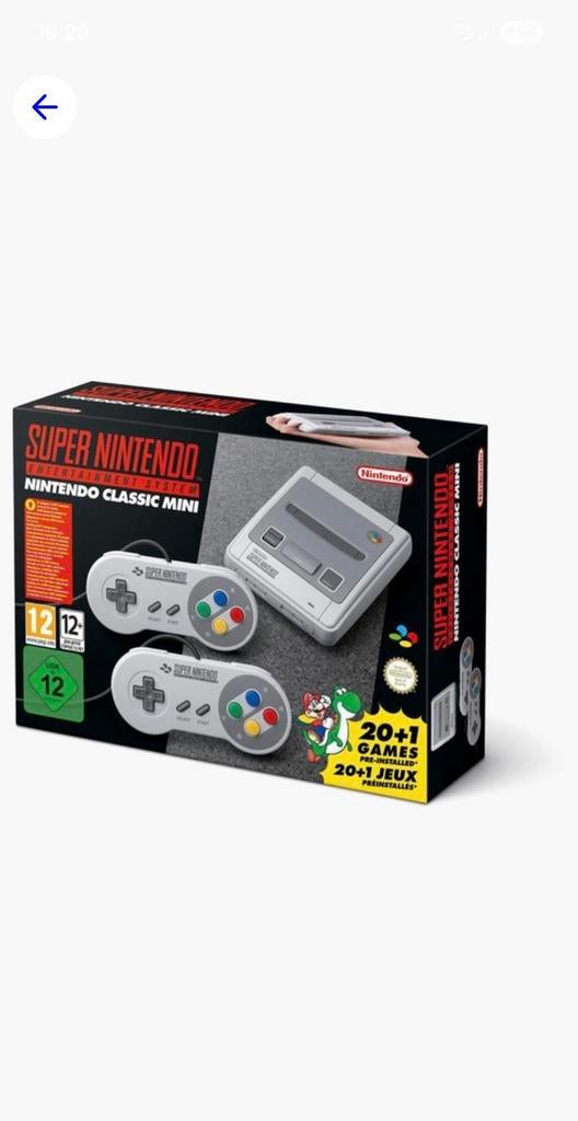Super Nintendo Mini neuve dans sa boîte, Consoles de jeu & Jeux vidéo, Enlèvement ou Envoi
