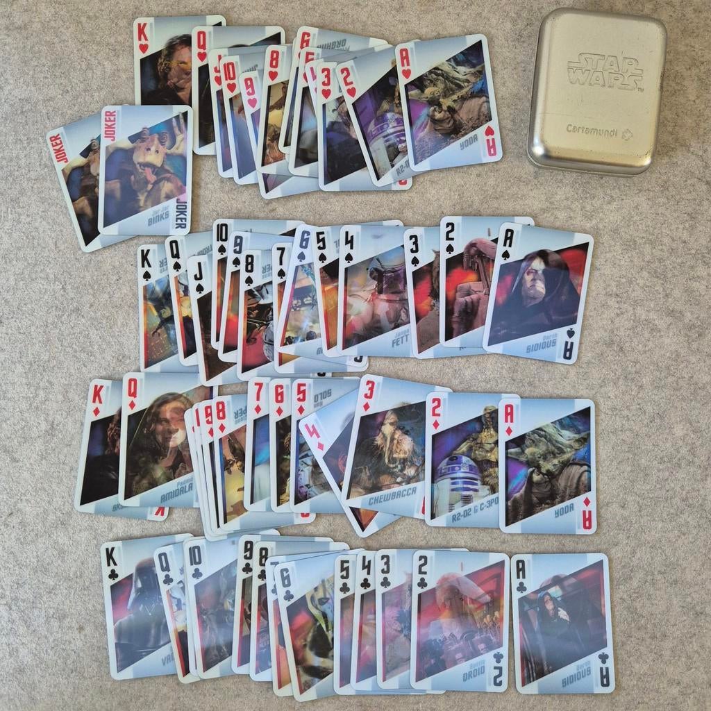 Star Wars 3D holographic speelkaarten in metalen doosje, Collections, Star Wars, Enlèvement ou Envoi