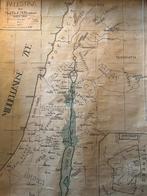 Vintage schoolkaart Palestina (ca. 1930–1940), Ophalen, Aardrijkskunde