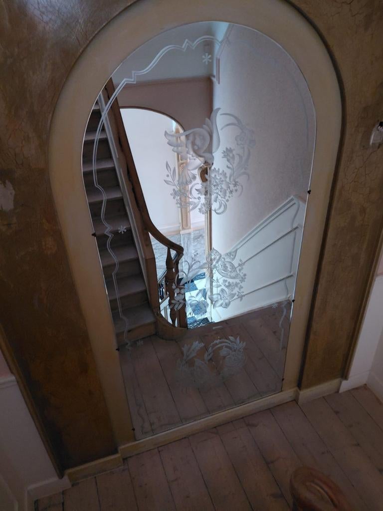 Mirroir gravé, Maison & Meubles, Enlèvement