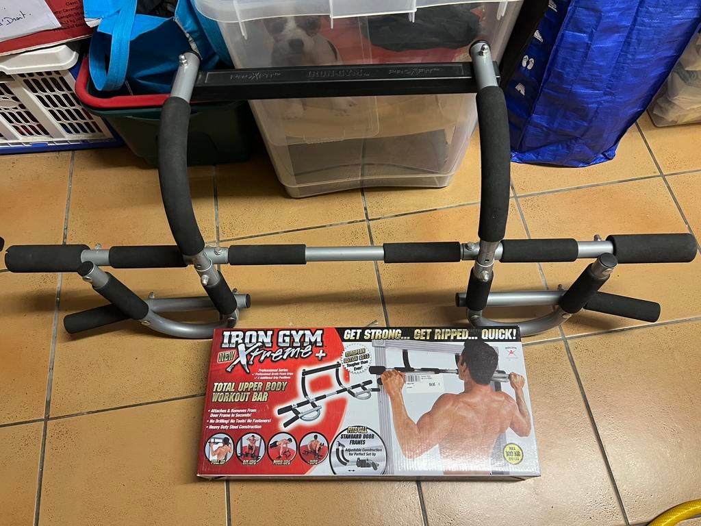 Iron Gym extreme + barre de traction, Sports & Fitness, Enlèvement ou Envoi, Comme neuf, Barre de traction