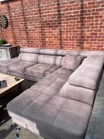 Grijze hoekzetel, Enlèvement, Comme neuf, Tissus, Modern
