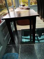 Te koop: vierkante bijzettafel koloniale stijl, Huis en Inrichting, Ophalen, Gebruikt, 50 tot 100 cm, Koloniaal