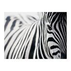 Mooi groot kader canvas ZEBRA, 75 cm ou plus, Comme neuf, 100 à 125 cm, Enlèvement